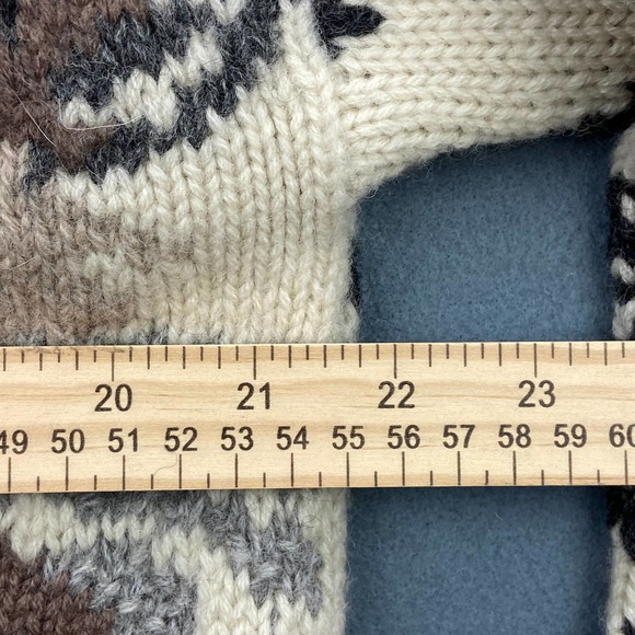 Vintage Le Moda Womens Crewneck Chunky Knit Sweater Sz S Knitted by Hand - Picture 5 of 8